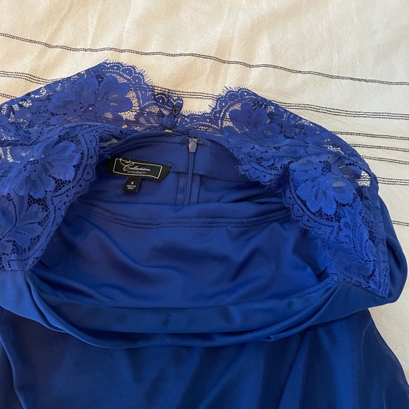 Blue cocktail dress - Picture 2 of 6